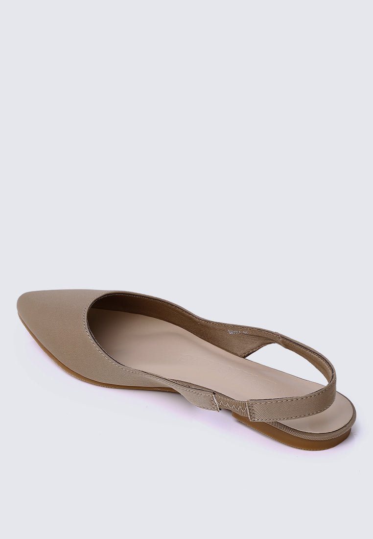 Kate Comfy Ballerina In Taupe - myballerine