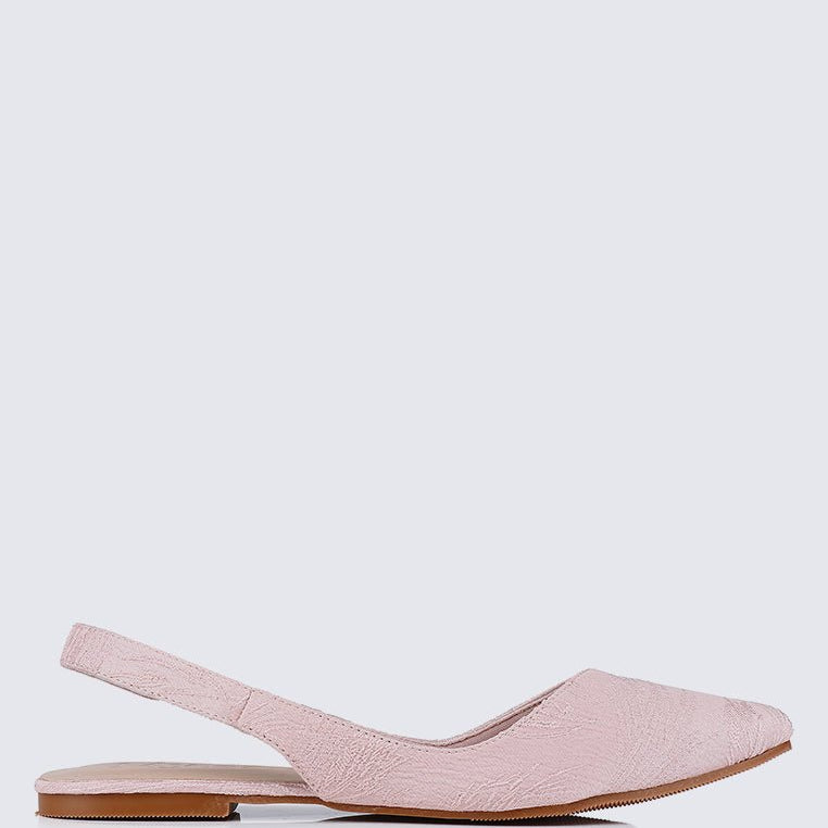 Kate Floral Comfy Ballerina In BlushShoes - myballerine