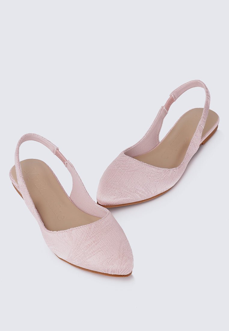 Kate Floral Comfy Ballerina In BlushShoes - myballerine