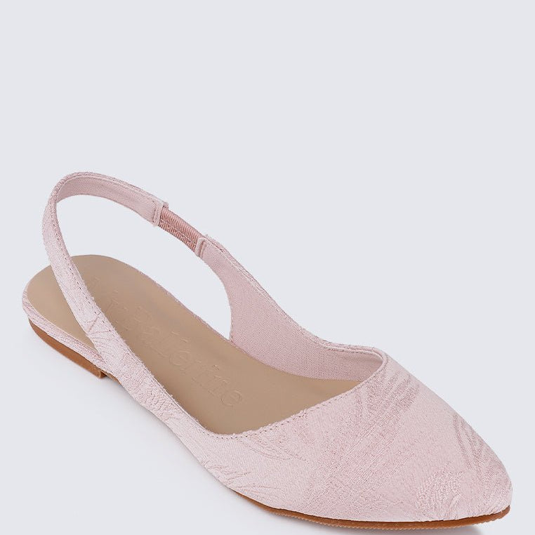 Kate Floral Comfy Ballerina In BlushShoes - myballerine