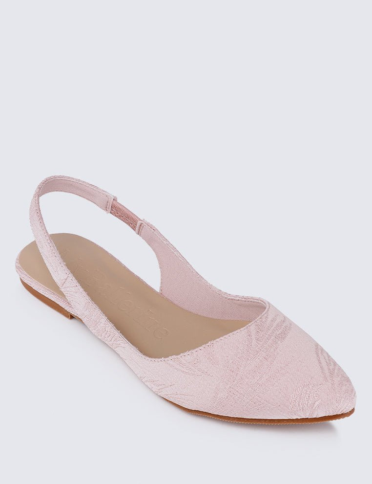 Kate Floral Comfy Ballerina In BlushShoes - myballerine