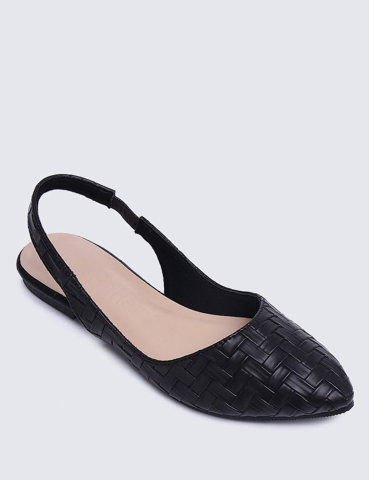 Kate Plait Comfy Ballerina In Black - myballerine