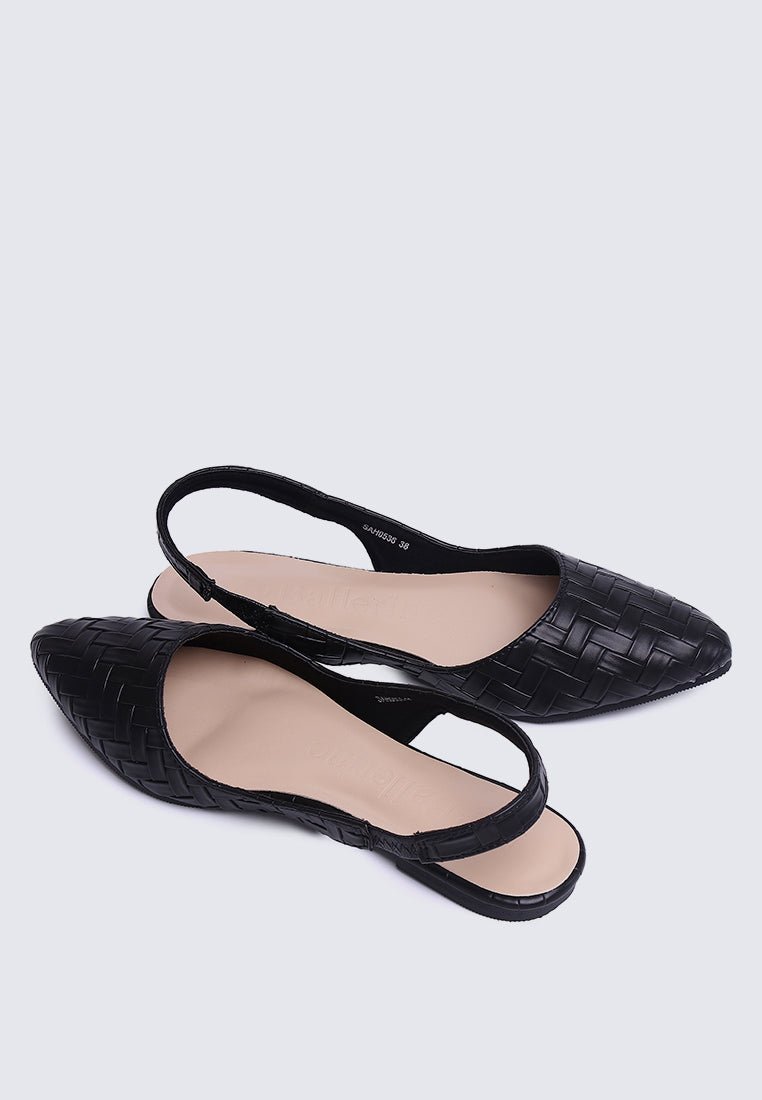 Kate Plait Comfy Ballerina In Black - myballerine