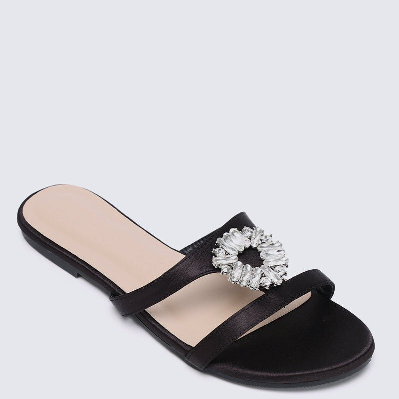 Katherine Comfy Sandals In Black - myballerine