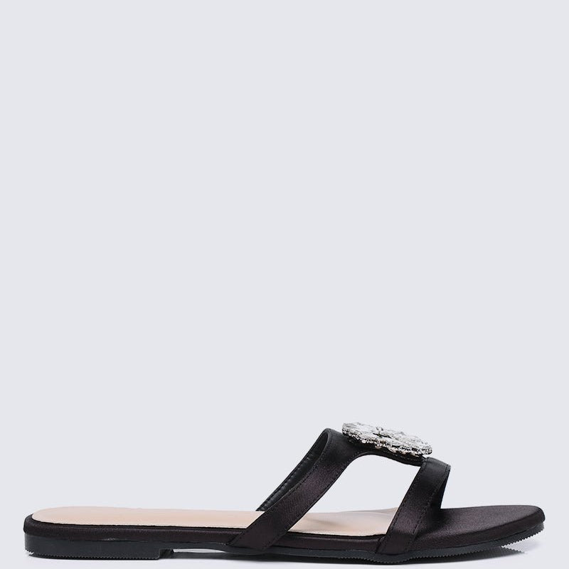 Katherine Comfy Sandals In Black - myballerine