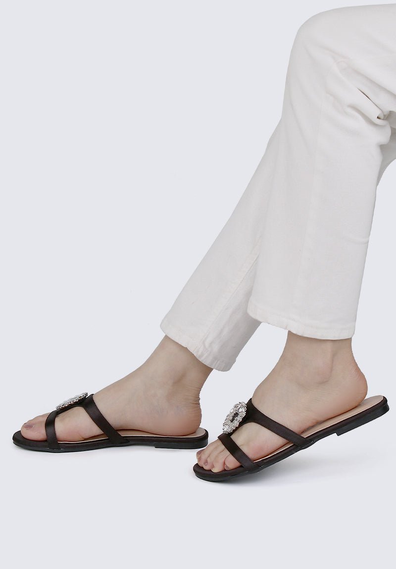 Katherine Comfy Sandals In Black - myballerine