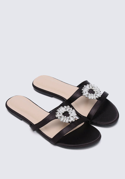 Katherine Comfy Sandals In Black - myballerine