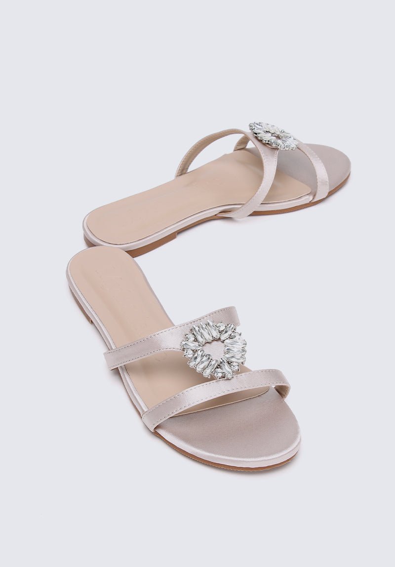 Katherine Comfy Sandals In Nude - myballerine