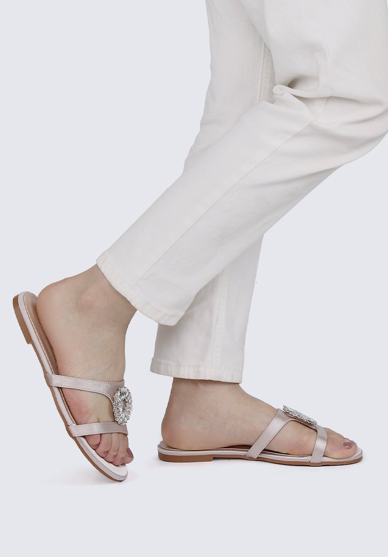 Katherine Comfy Sandals In Nude - myballerine