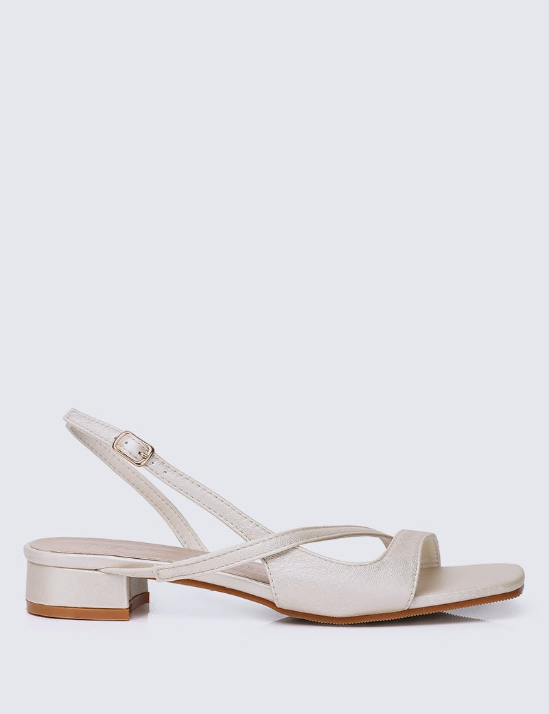 Kathy Comfy Sandals In PearlShoes - myballerine