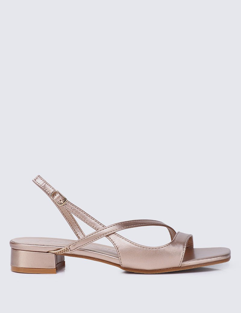 Kathy Comfy Sandals In Rose GoldShoes - myballerine