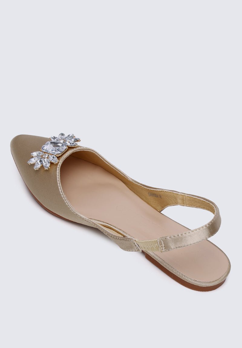 Katrina Comfy Ballerina In GoldShoes - myballerine