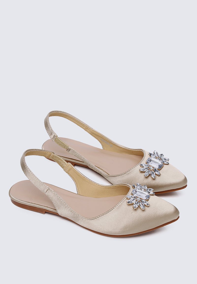 Katrina Comfy Ballerina In GoldShoes - myballerine