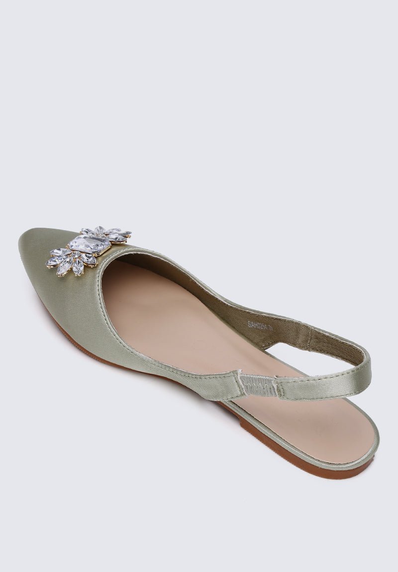 Katrina Comfy Ballerina In GreenShoes - myballerine