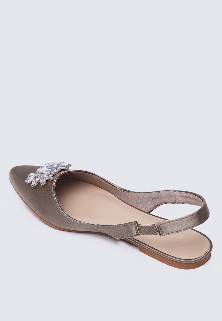 Katrina Comfy Ballerina In TaupeShoes - myballerine