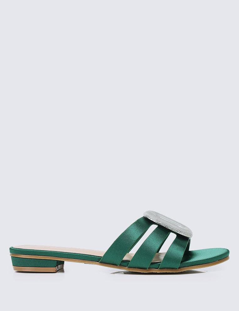 Kaylee Comfy Sandals In GreenShoes - myballerine