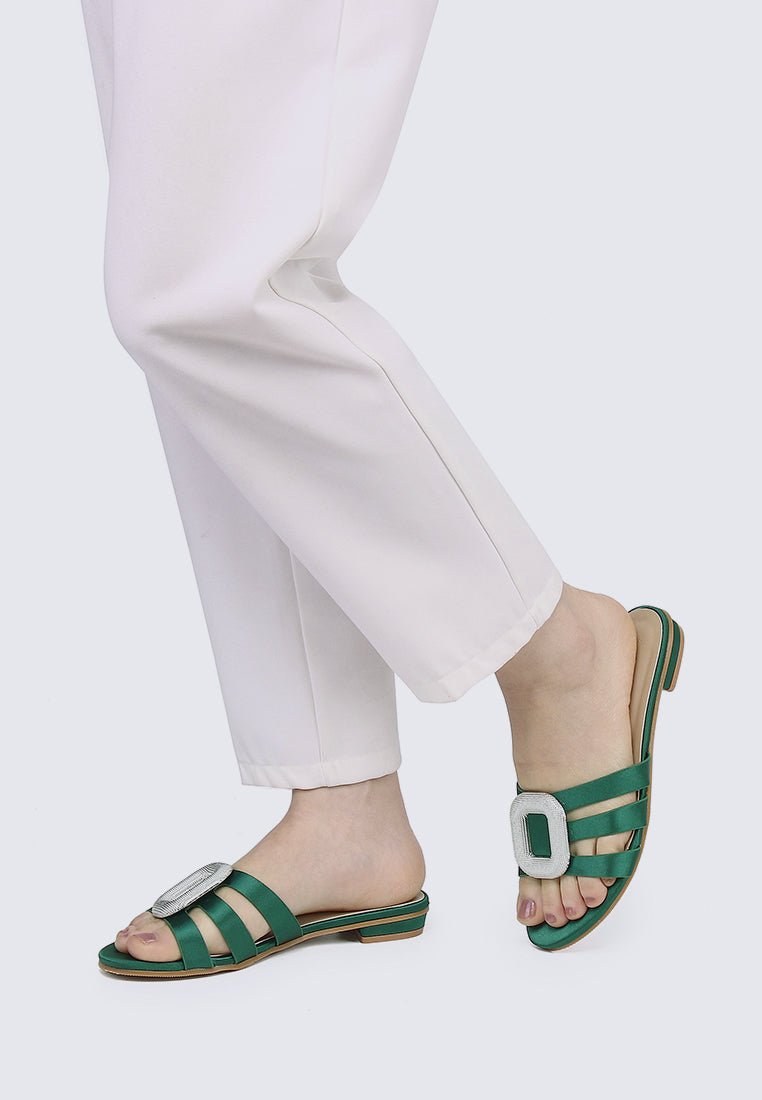 Kaylee Comfy Sandals In GreenShoes - myballerine