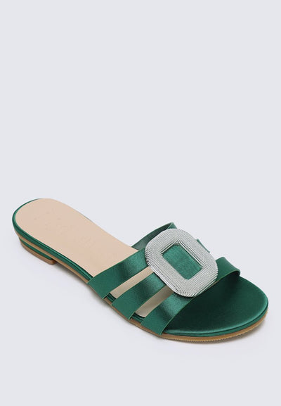 Kaylee Comfy Sandals In GreenShoes - myballerine