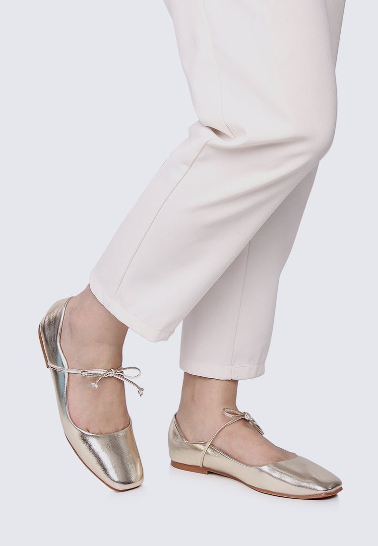 Kelly Comfy Ballerina In GoldShoes - myballerine