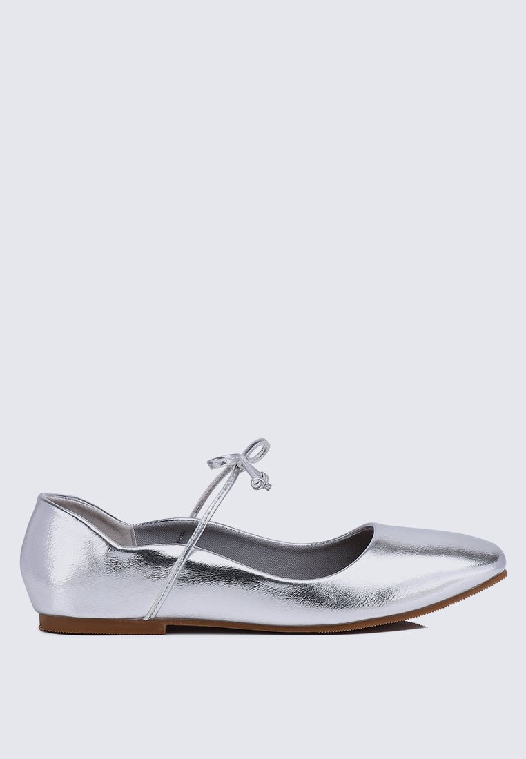 Kelly Comfy Ballerina In SilverShoes - myballerine