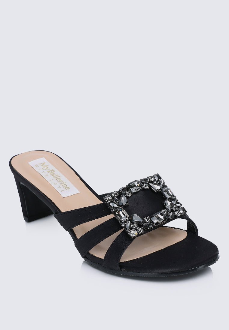 Kendra Comfy Heels In BlackShoes - myballerine