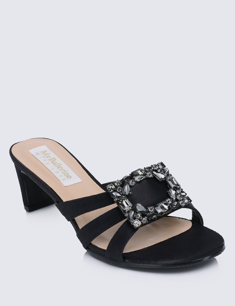 Kendra Comfy Heels In BlackShoes - myballerine