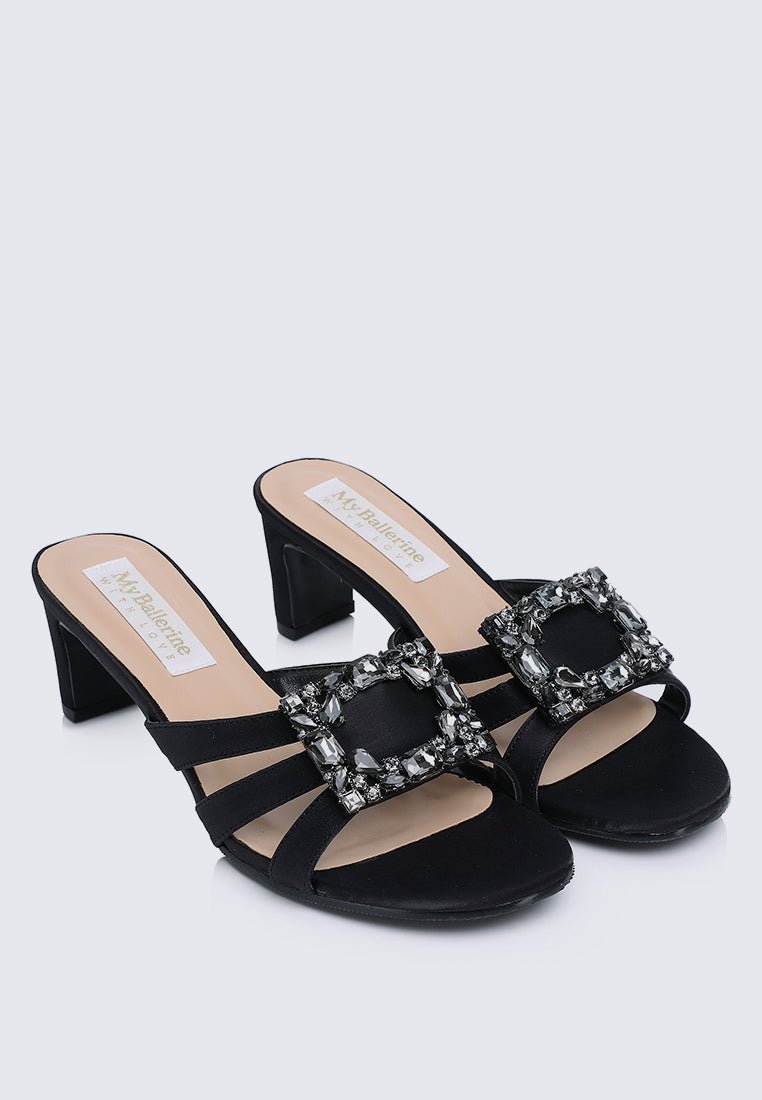 Kendra Comfy Heels In BlackShoes - myballerine