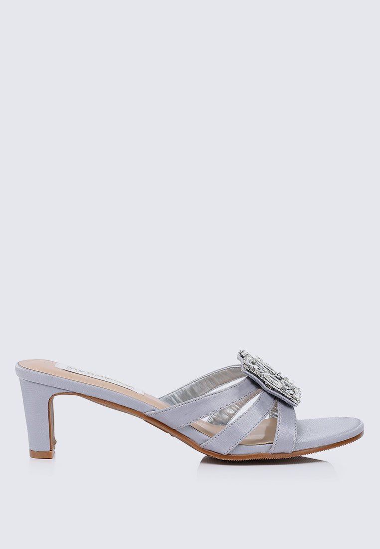 Kendra Comfy Heels In SilverShoes - myballerine