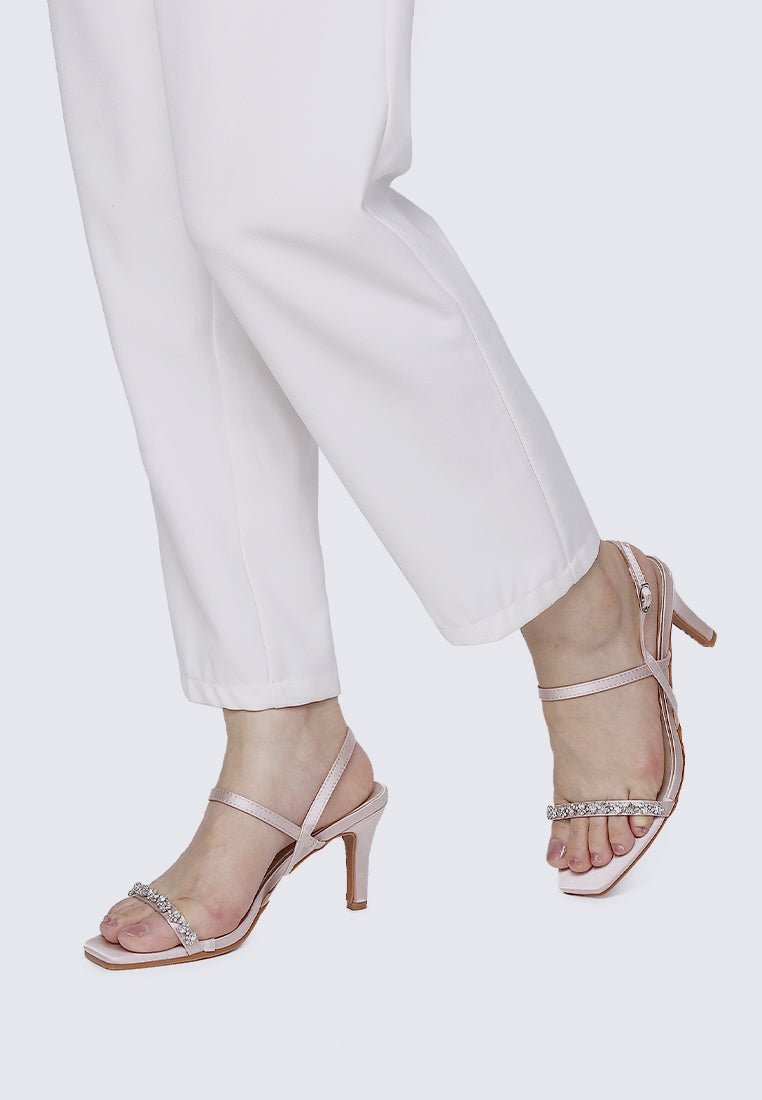 Kristine Comfy Heels In Champagne - myballerine