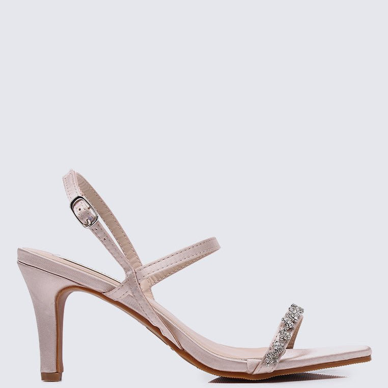 Kristine Comfy Heels In Champagne - myballerine