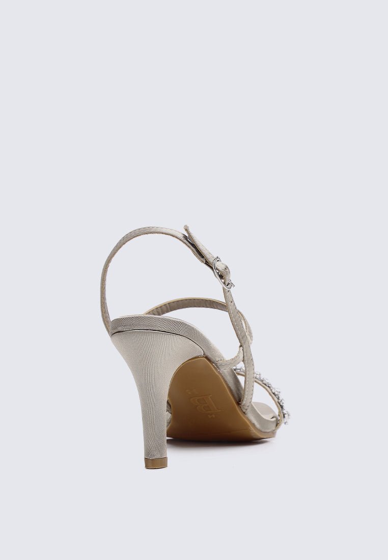 Kristine Comfy Heels In Taupe - myballerine