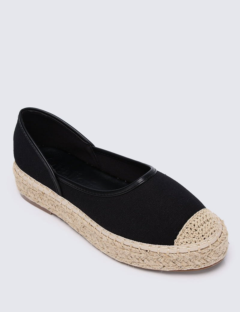 Lena Comfy Espadrilles In BlackShoes - myballerine