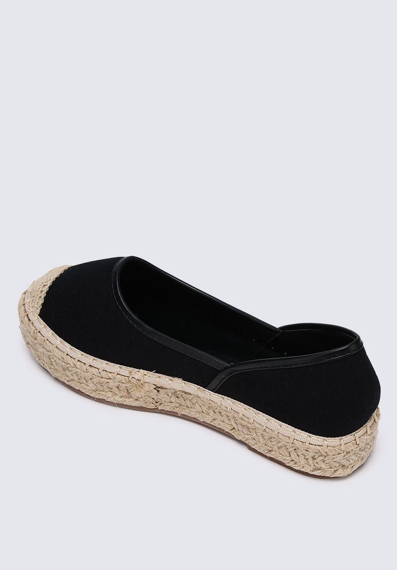 Lena Comfy Espadrilles In BlackShoes - myballerine