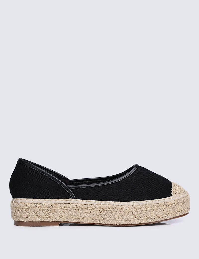 Lena Comfy Espadrilles In BlackShoes - myballerine