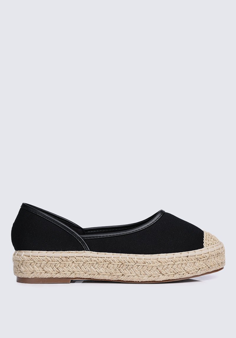 Lena Comfy Espadrilles In BlackShoes - myballerine