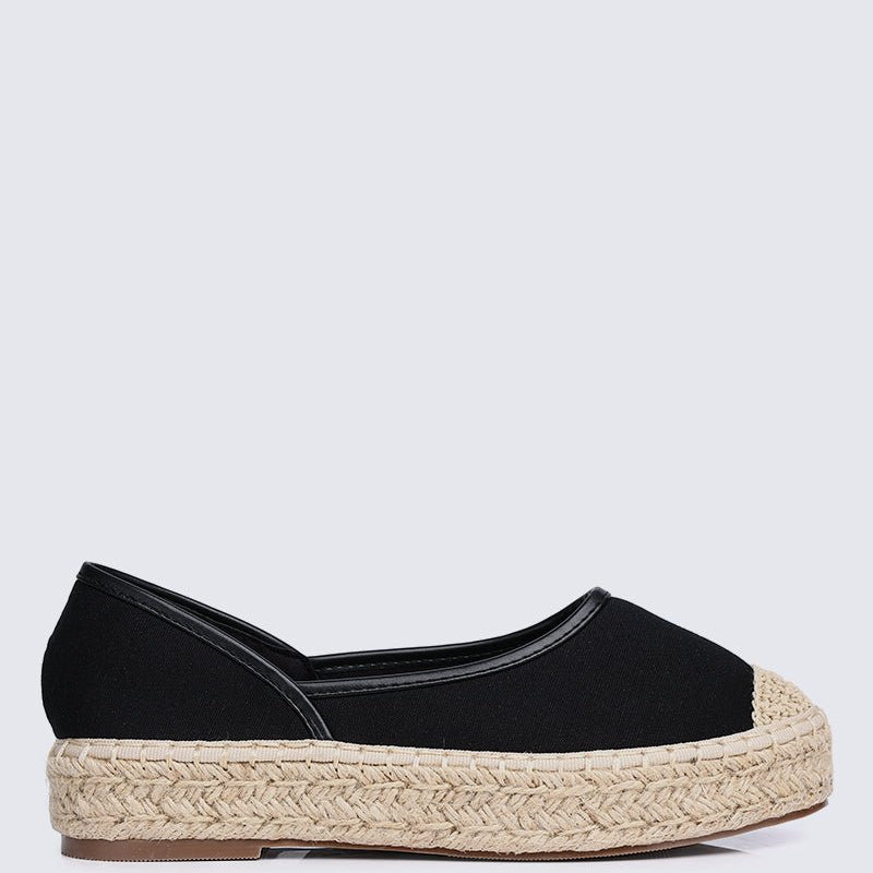 Lena Comfy Espadrilles In BlackShoes - myballerine