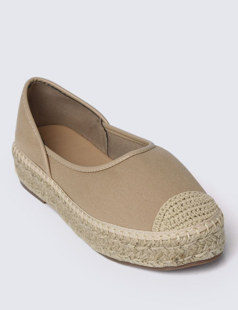 Lena Comfy Espadrilles In NudeShoes - myballerine