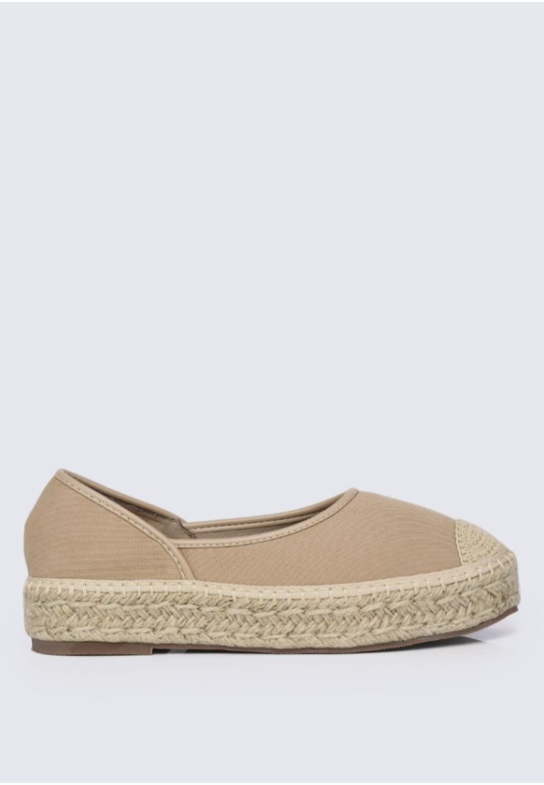 Lena Comfy Espadrilles In NudeShoes - myballerine