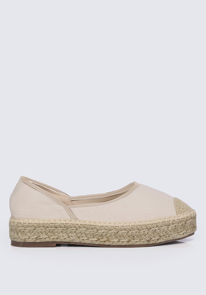 Lena Comfy Espadrilles In Off WhiteShoes - myballerine