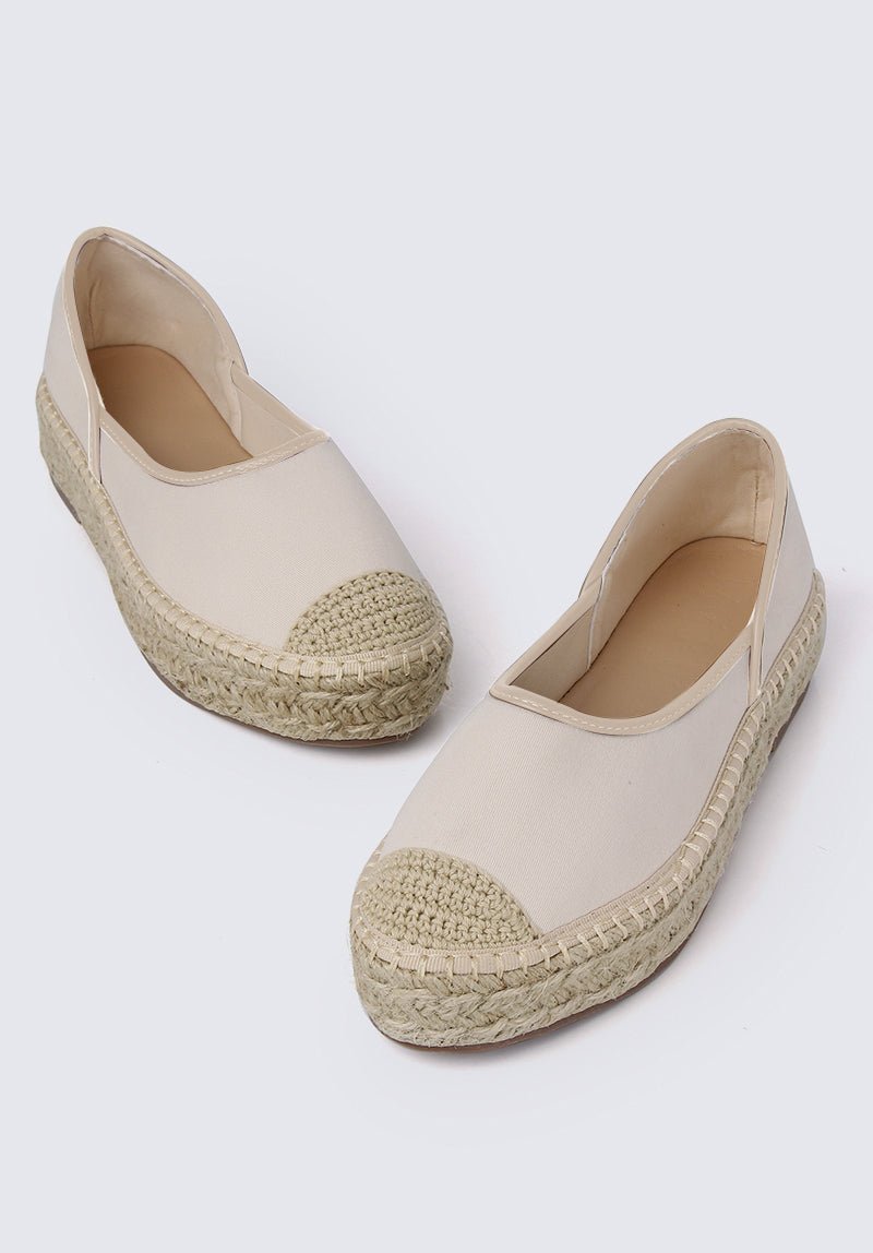 Lena Comfy Espadrilles In Off WhiteShoes - myballerine