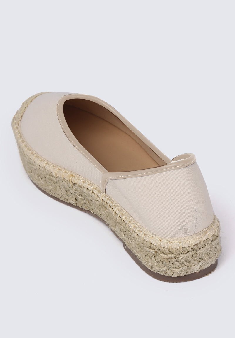 Lena Comfy Espadrilles In Off WhiteShoes - myballerine