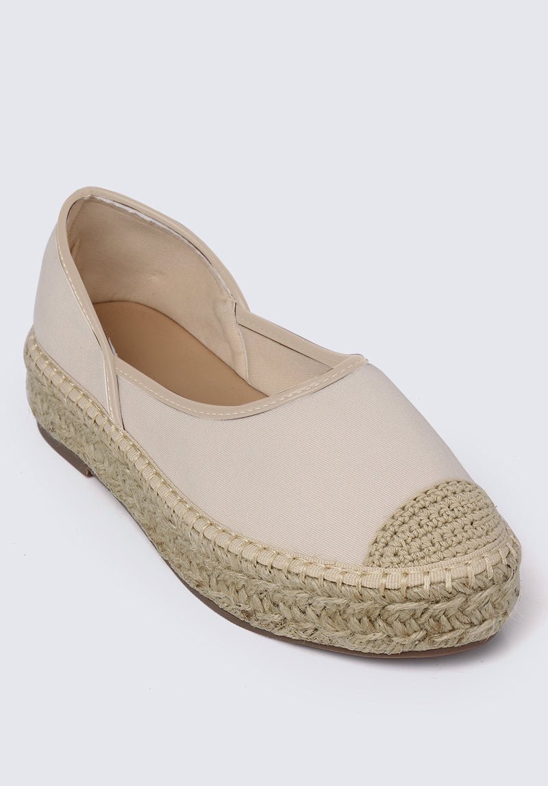 Lena Comfy Espadrilles In Off WhiteShoes - myballerine