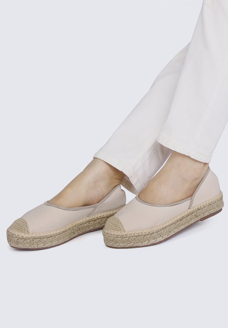 Lena Comfy Espadrilles In Off WhiteShoes - myballerine