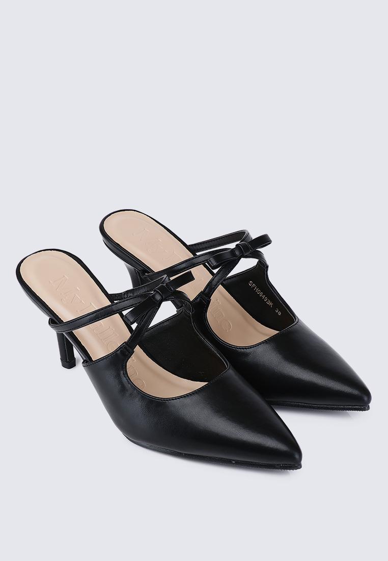 Levia Comfy Heels In BlackShoes - myballerine