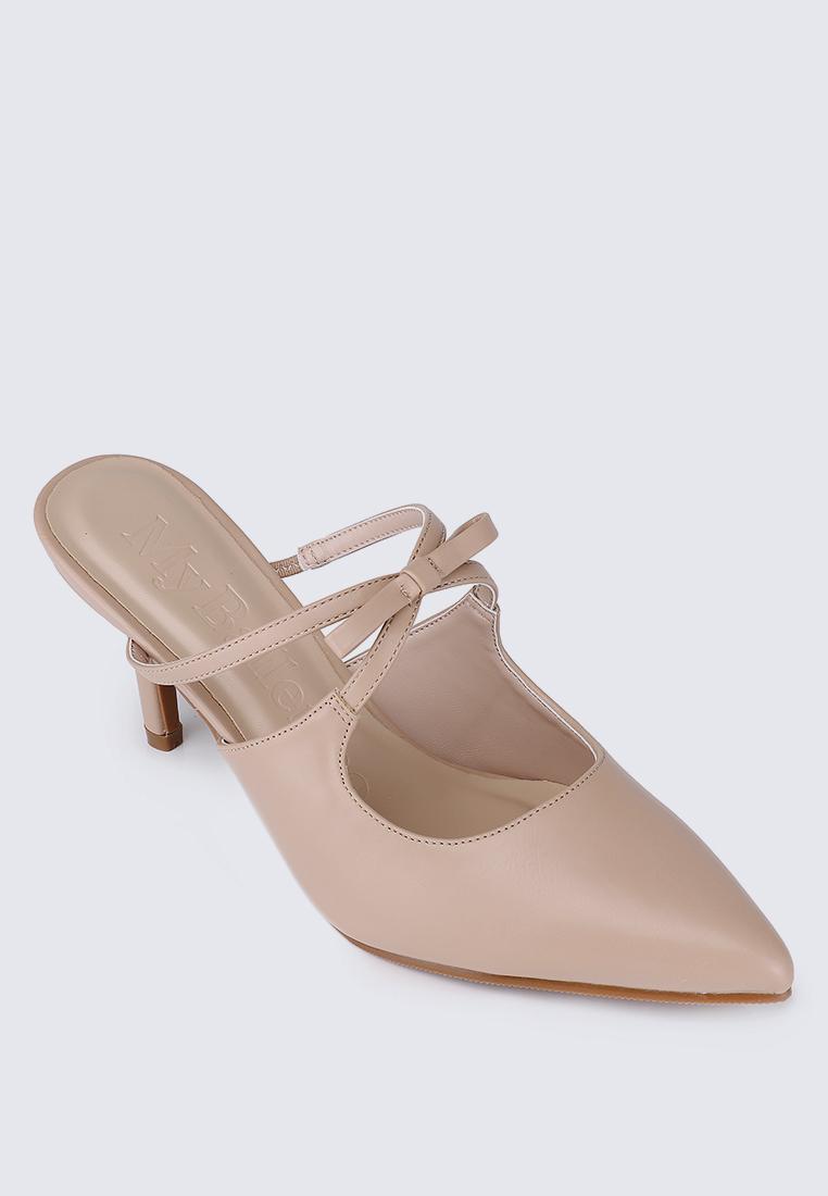 Levia Comfy Heels In NudeShoes - myballerine