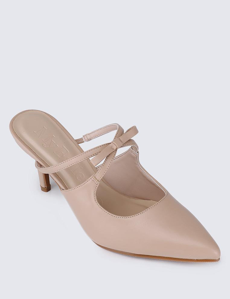 Levia Comfy Heels In NudeShoes - myballerine