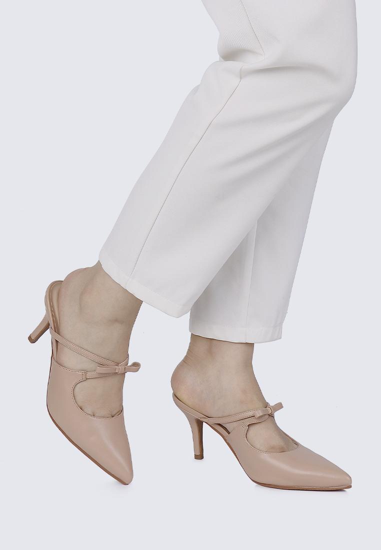 Levia Comfy Heels In NudeShoes - myballerine