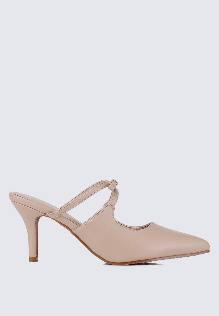 Levia Comfy Heels In NudeShoes - myballerine