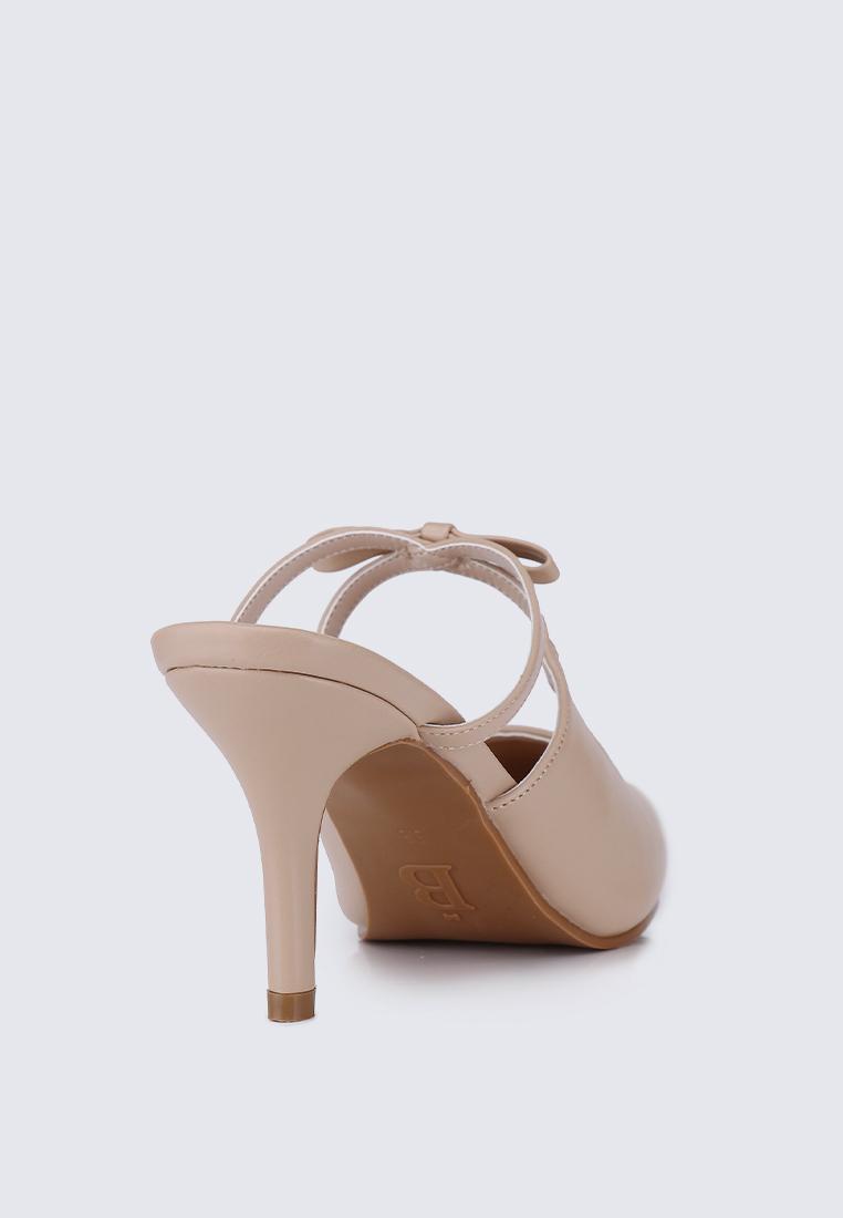 Levia Comfy Heels In NudeShoes - myballerine