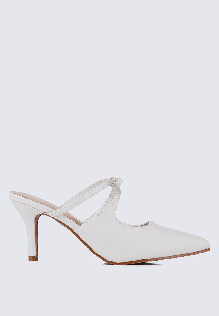 Levia Comfy Heels In Off WhiteShoes - myballerine